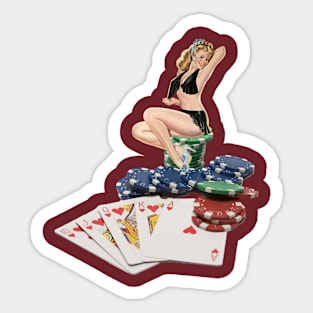 The Royal Flush Sticker